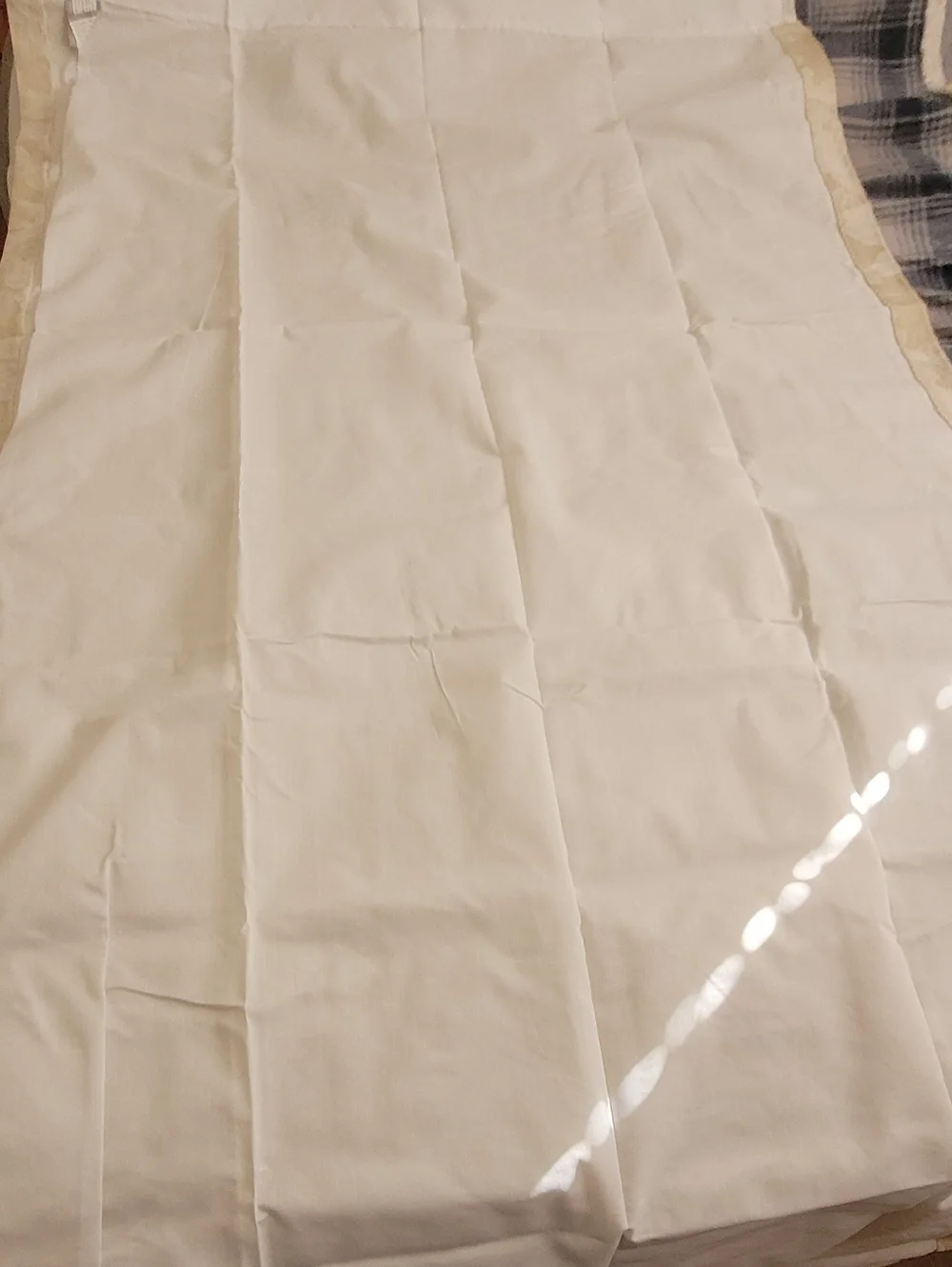 Vintage JC Penney Drapes Cream (2) Panels 80x84